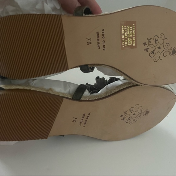 Nara Paola Land Asfalto Black Flower Woven Sandal Women’s 7.5M - Picture 6 of 8